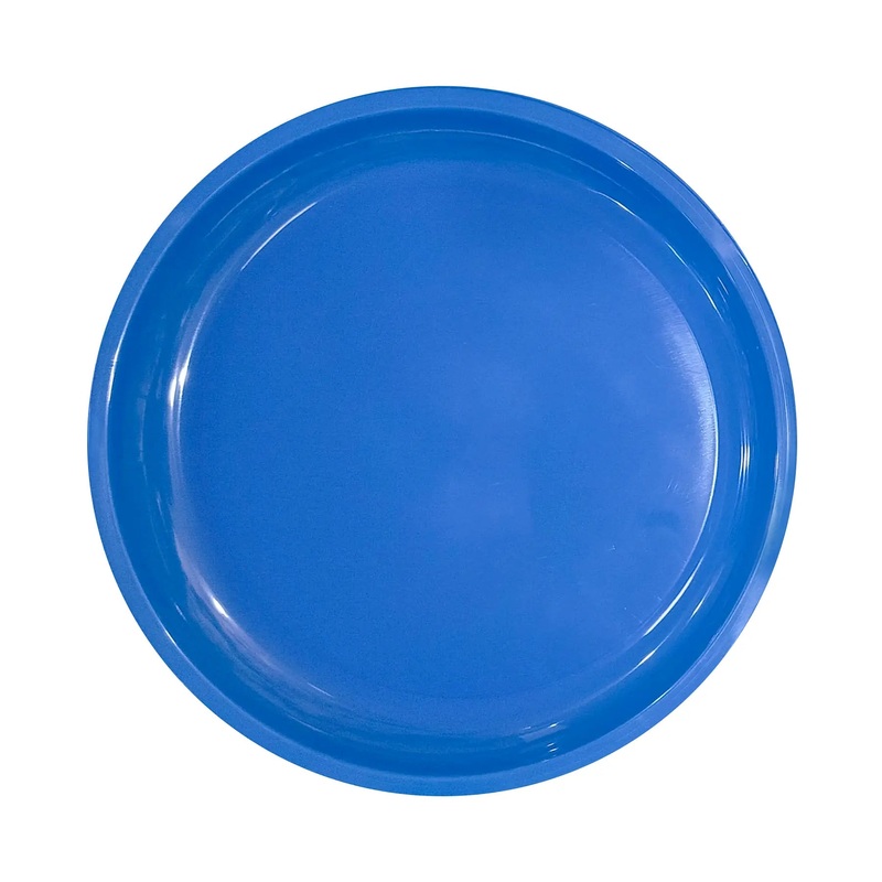 Royal Blue Plastic Round Party Durable Plates - 10 inches - 6PC