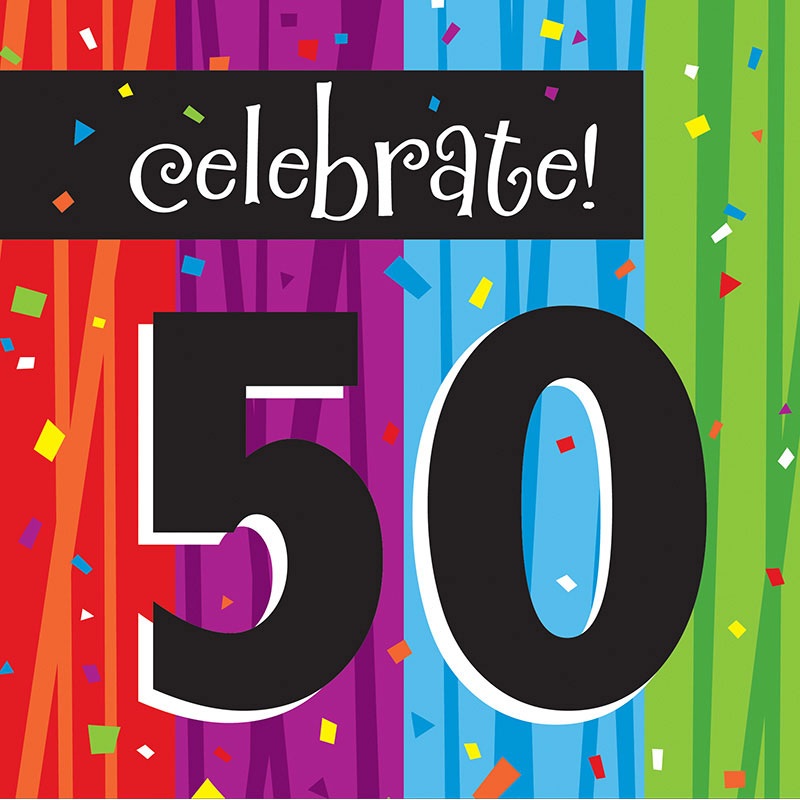 50 Milestones Luncheon Napkins (16ct)