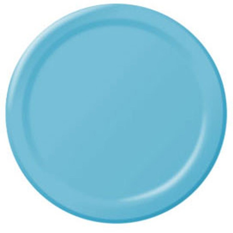 Caribbean Blue 7" Paper Plate 8 ct