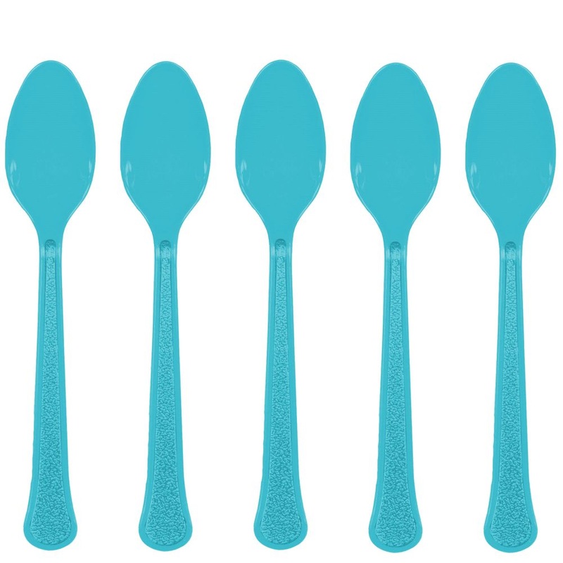 Caribbean Blue Heavy Weight Premium Spoon 20 ct