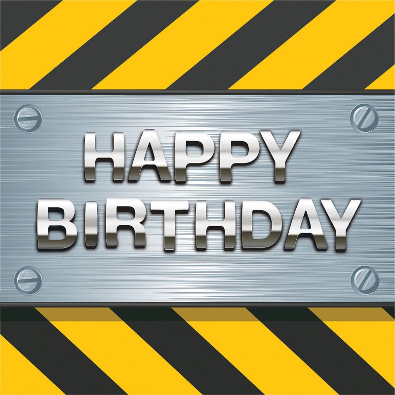 Construction Birthday Zone Luncheon Napkins (16ct)