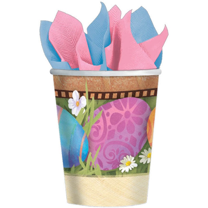 Easter Elegance 9oz Paper Cups (8ct)