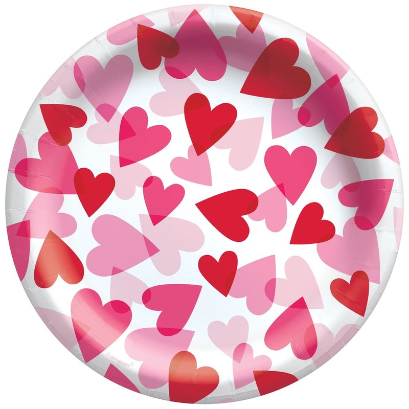 Heart Party 8.5" Round Plates (20ct)