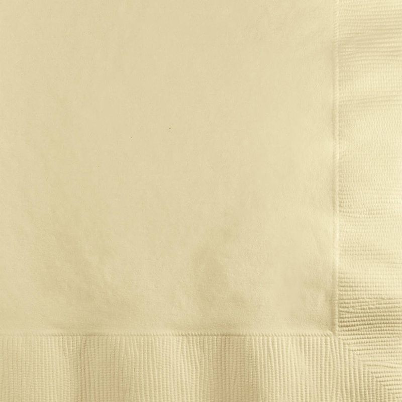 Ivory Beverage Napkins (50ct)