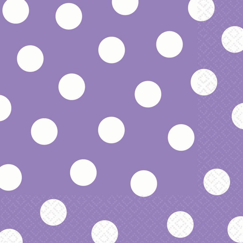 Lilac Dot Luncheon Napkins (36ct)