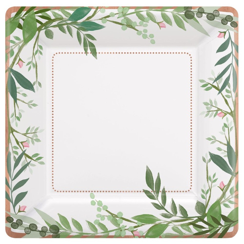 Love and Leaves Banquet Plates (8 ct)