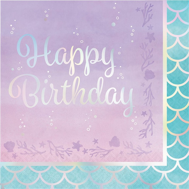 Mermaid Shine Luncheon Napkins (16 ct)