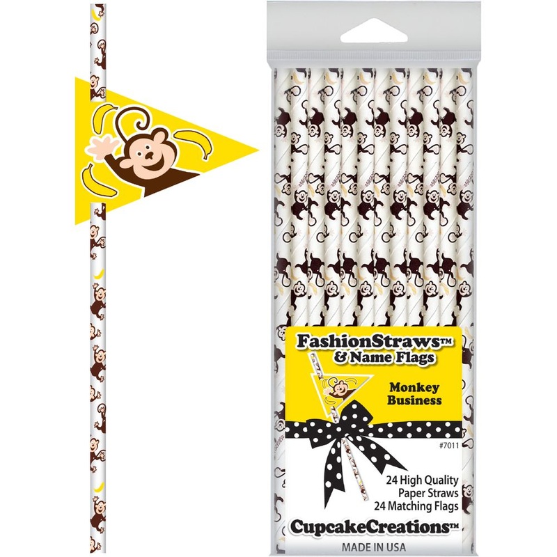 Monkey Business Paper Straws
