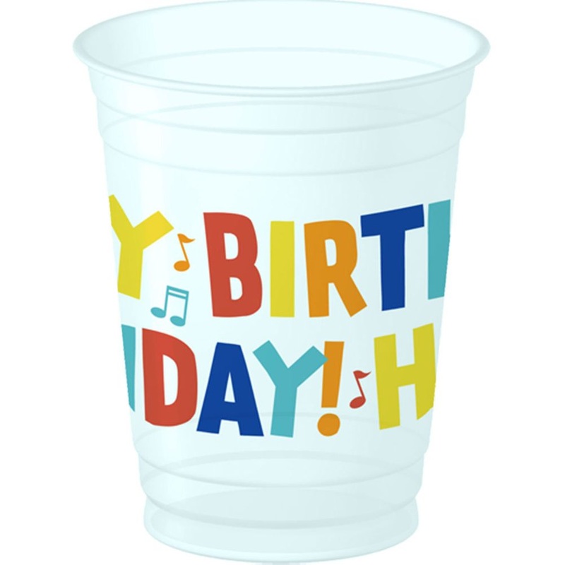 Musical Happy Birthday 14-oz Cups