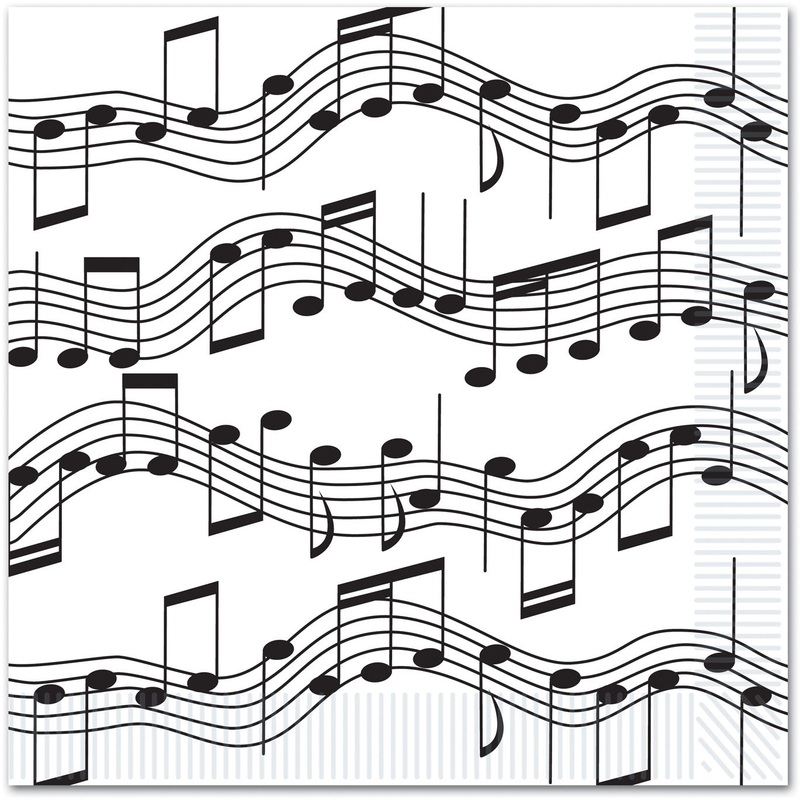 Musical Note Luncheon Napkin
