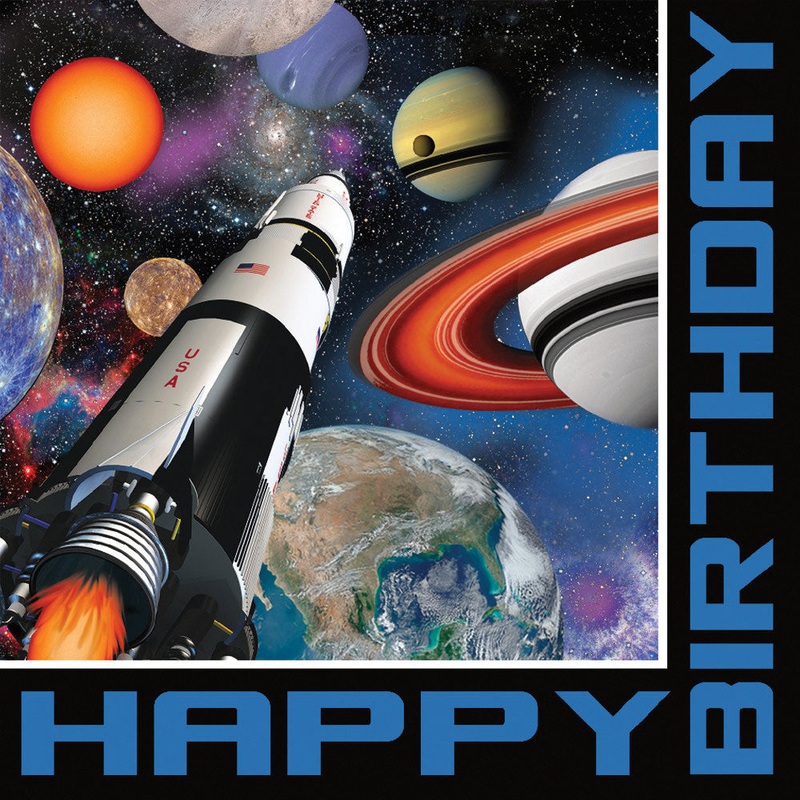 Space Blast Birthday Luncheon Napkins (16ct)