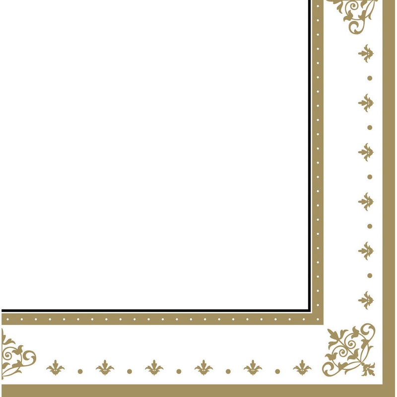 Stafford Gold Beverage Napkins (16ct)