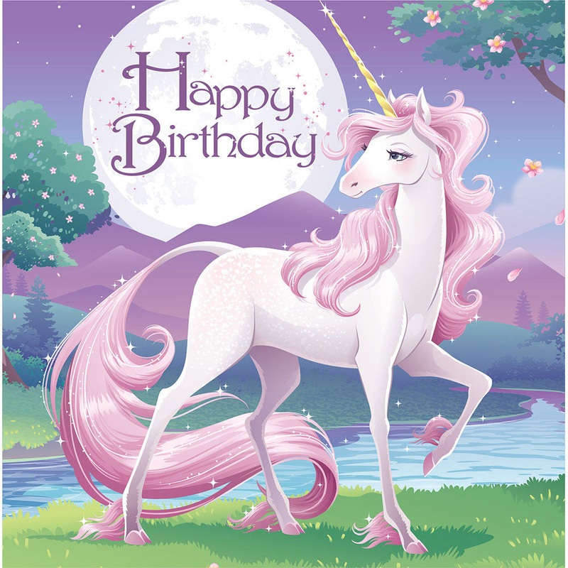 Unicorn Fantasy Luncheon Napkins (16ct)