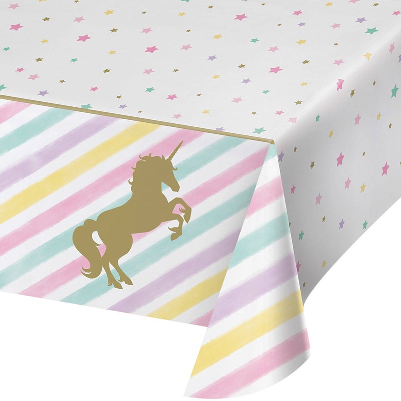 Unicorn Sparkle Rectangle Plastic Tablecover