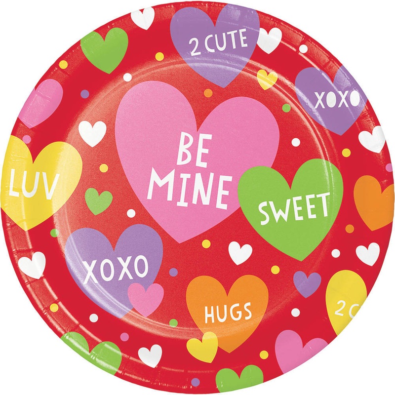 Valentine Party Dessert Plates (8 ct)