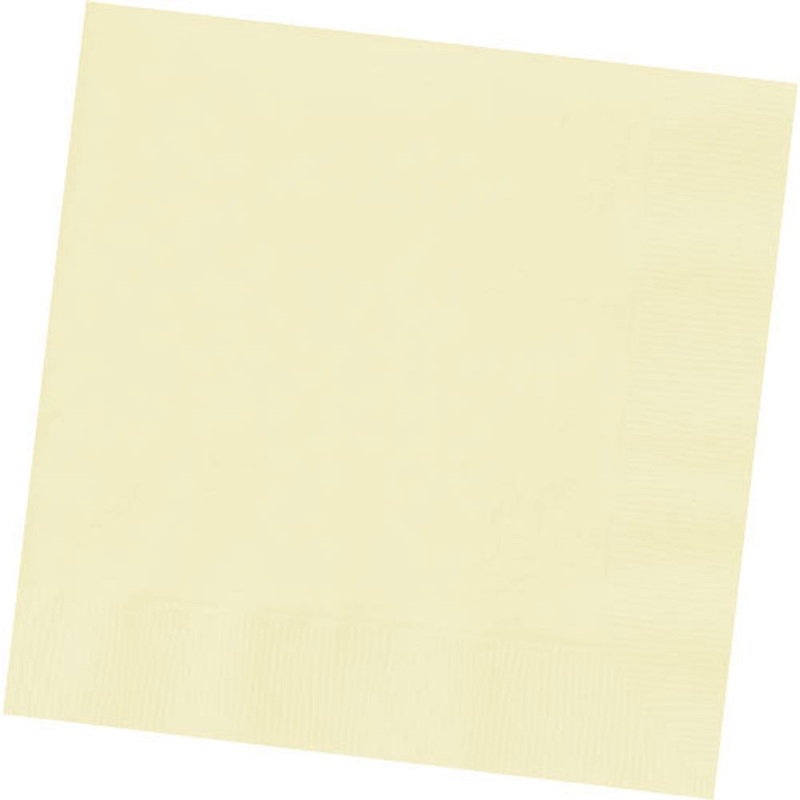 Vanilla Creme 2-Ply Beverage Napkins (100ct)