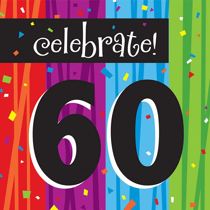 60 Milestones Luncheon Napkins (16ct)