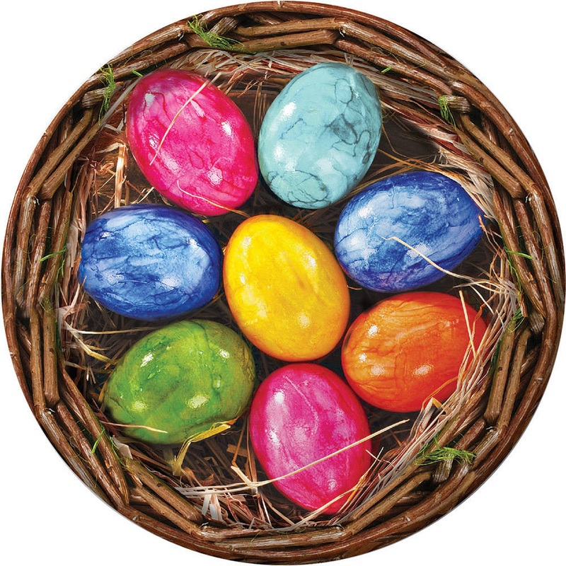 Beautiful Basket Easter Dessert Plates (8 ct)