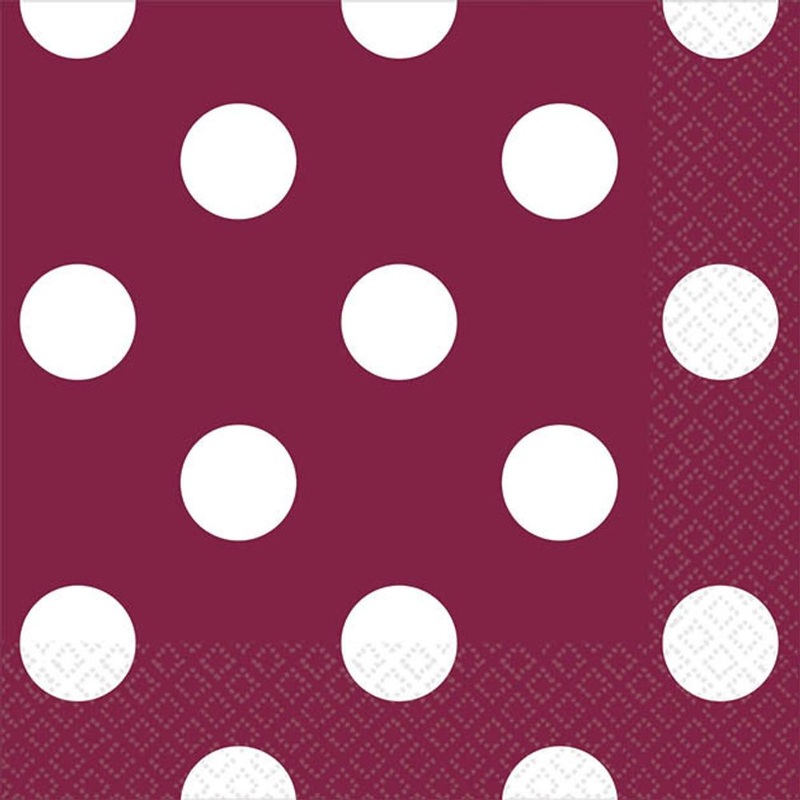 Berry Dots Beverage Napkins (16ct)