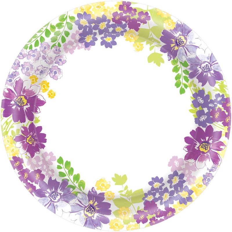 Blooming Florals Banquet Plates (40ct)