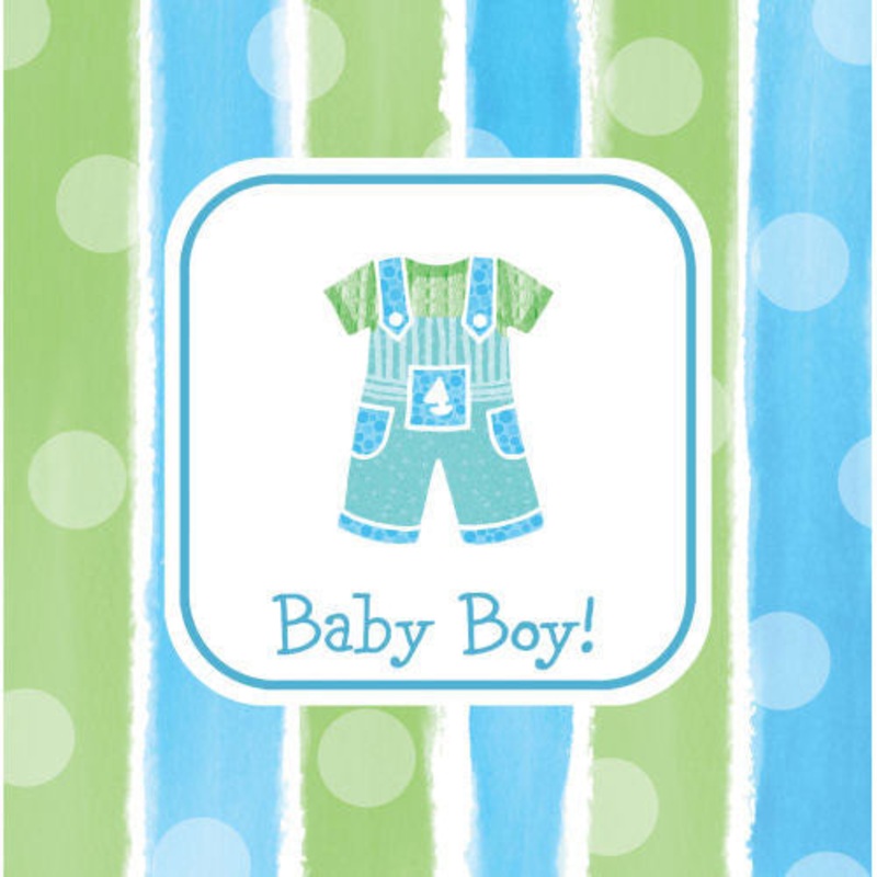Boy Clothes Luncheon Napkins (16ct)