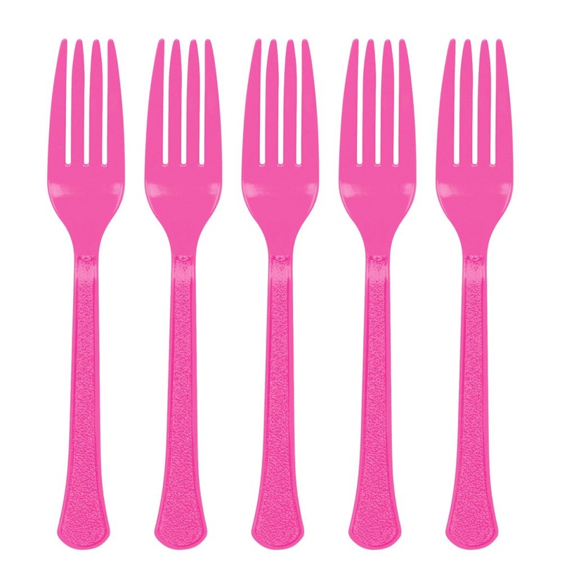 Bright Pink Mid Weight Forks