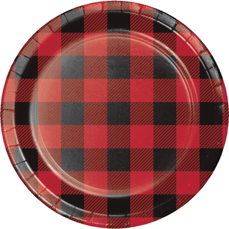 Buffalo Plaid Dessert Plates (8ct)