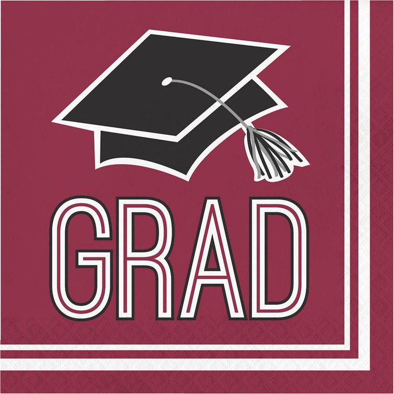 Congrats Grad Berry Luncheon Napkins (36 ct)