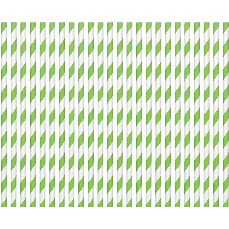 Kiwi Paper Straws (24ct)
