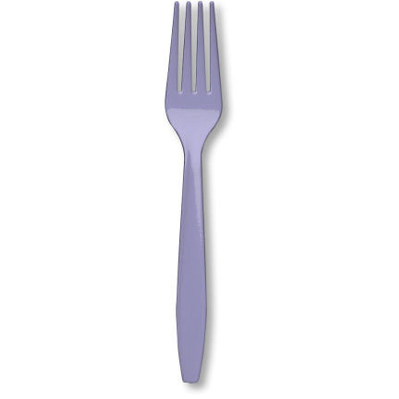 Lavender Plastic Fork 20 ct