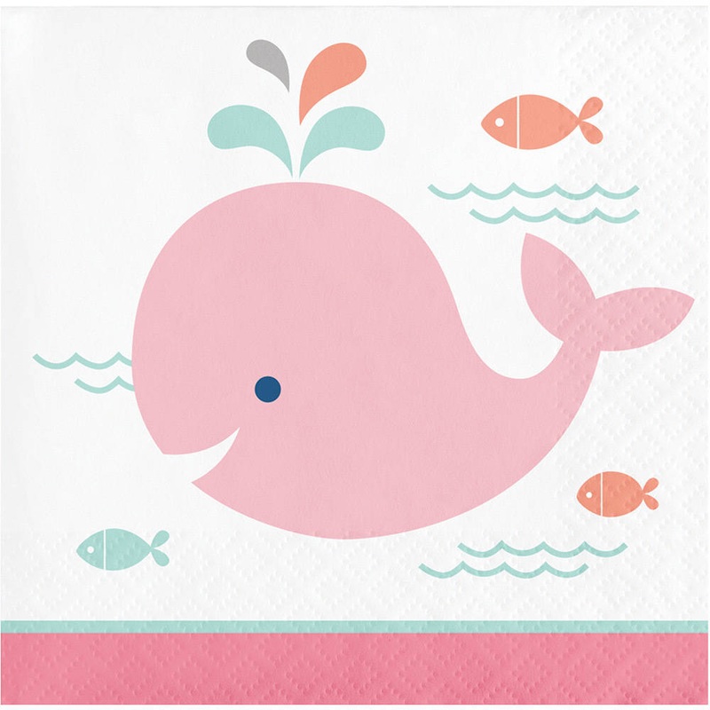 Lil' Spout Pink Beverage Napkins (16ct)