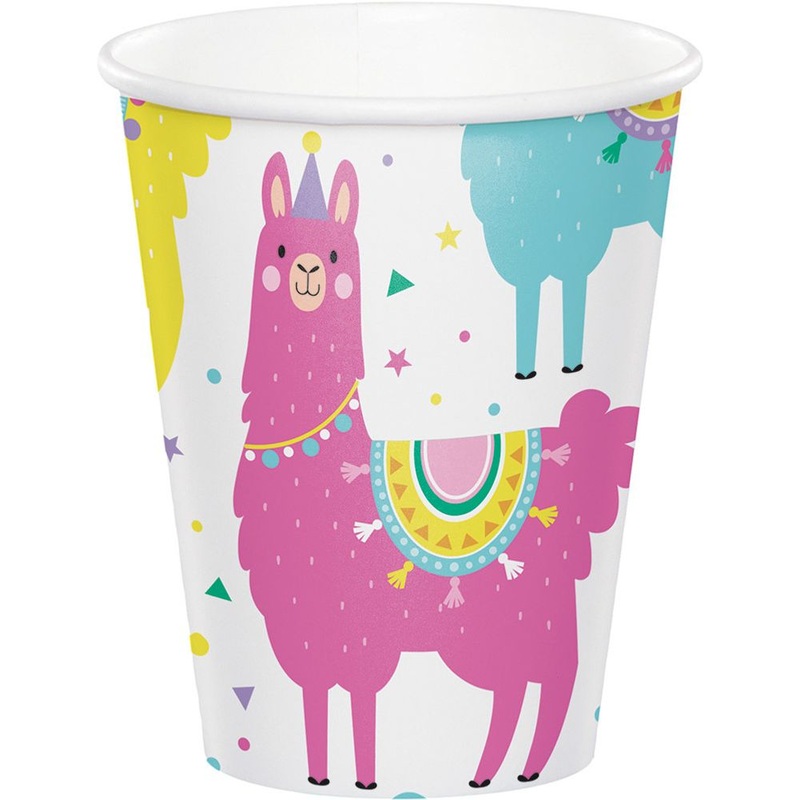 Llama Party 9oz Cups (8ct)