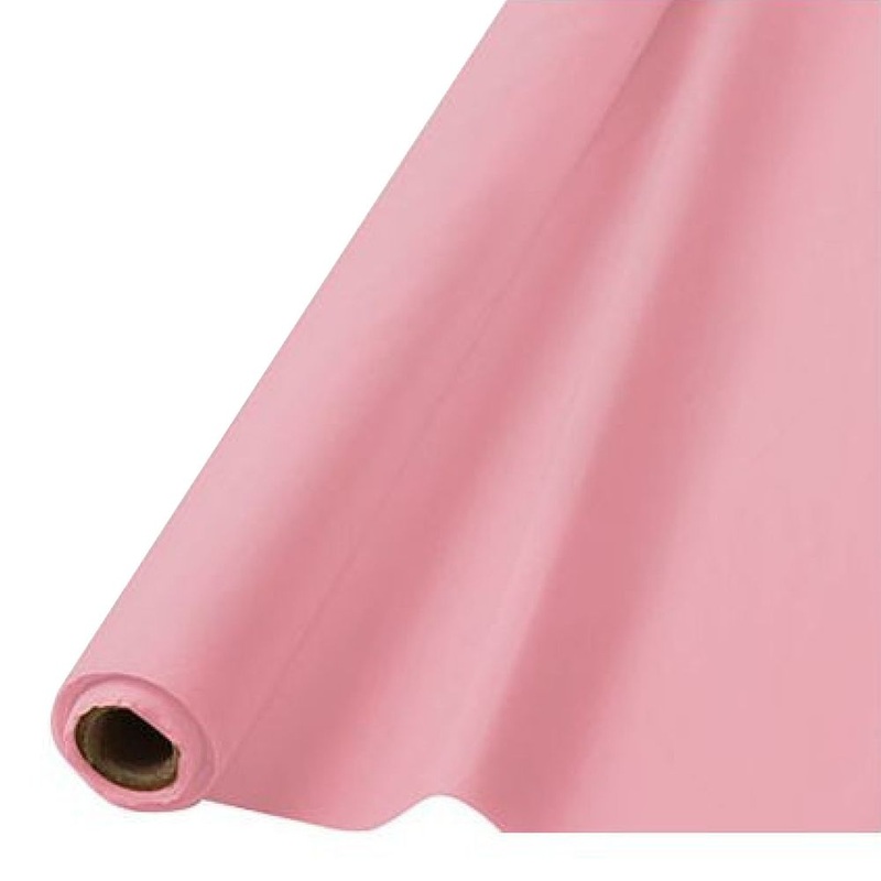 New Pink Plastic Table Roll 40"X 100'