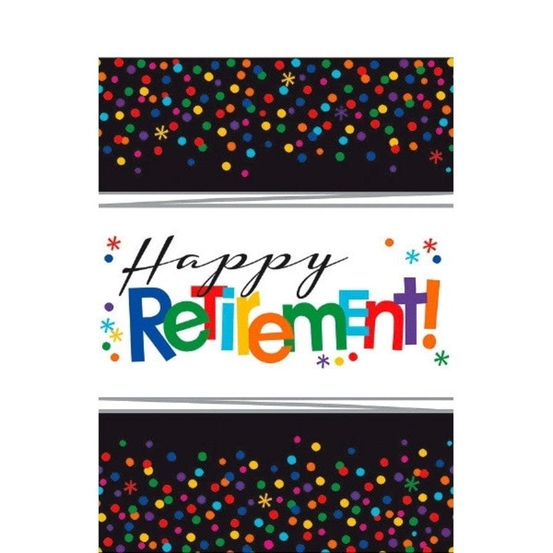 Officially Retired Rectangle Plastic Tablecover