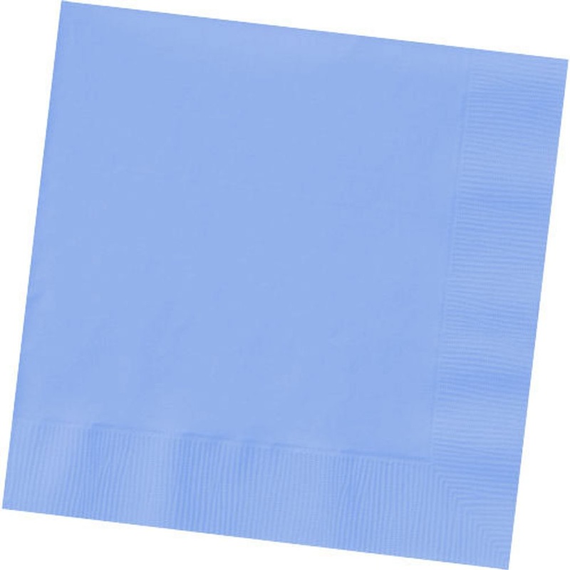 Pastel Blue Big Party Pack Beverage Napkin 2 PLY 125 ct