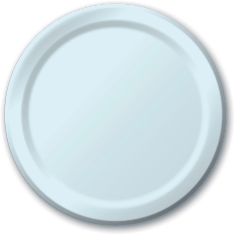 Pastel Blue Dinner Plates (24ct)