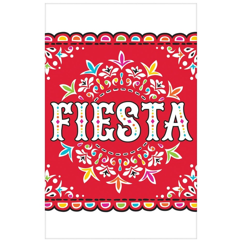 Picado De Papel Fiesta Plastic Rectangle Tablecover