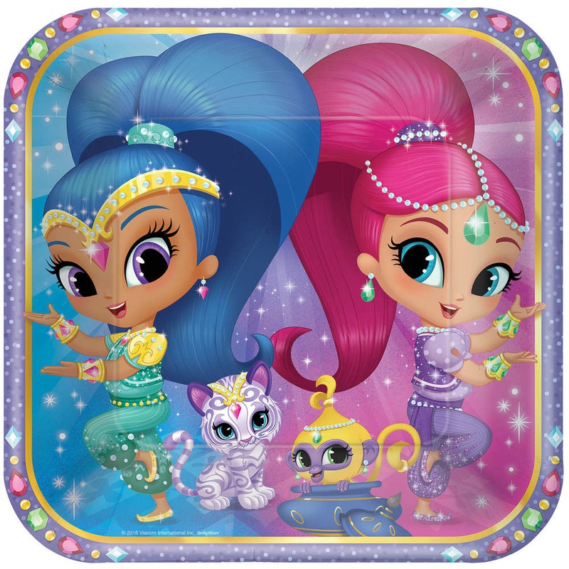 Shimmer and Shine Plates 9" Round (8ct)