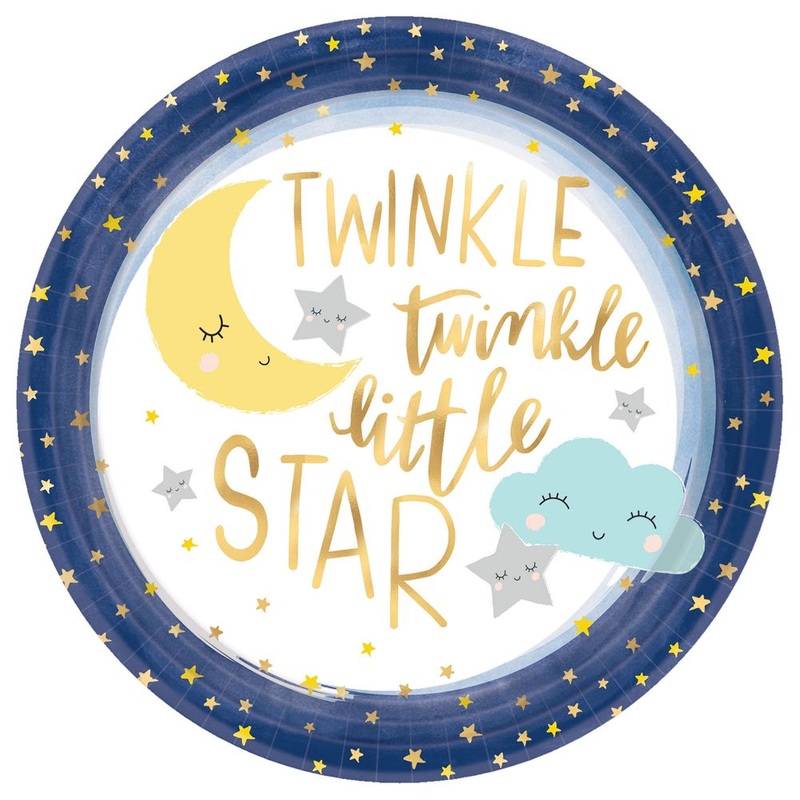 Twinkle Little Star Banquet Plates, 8ct