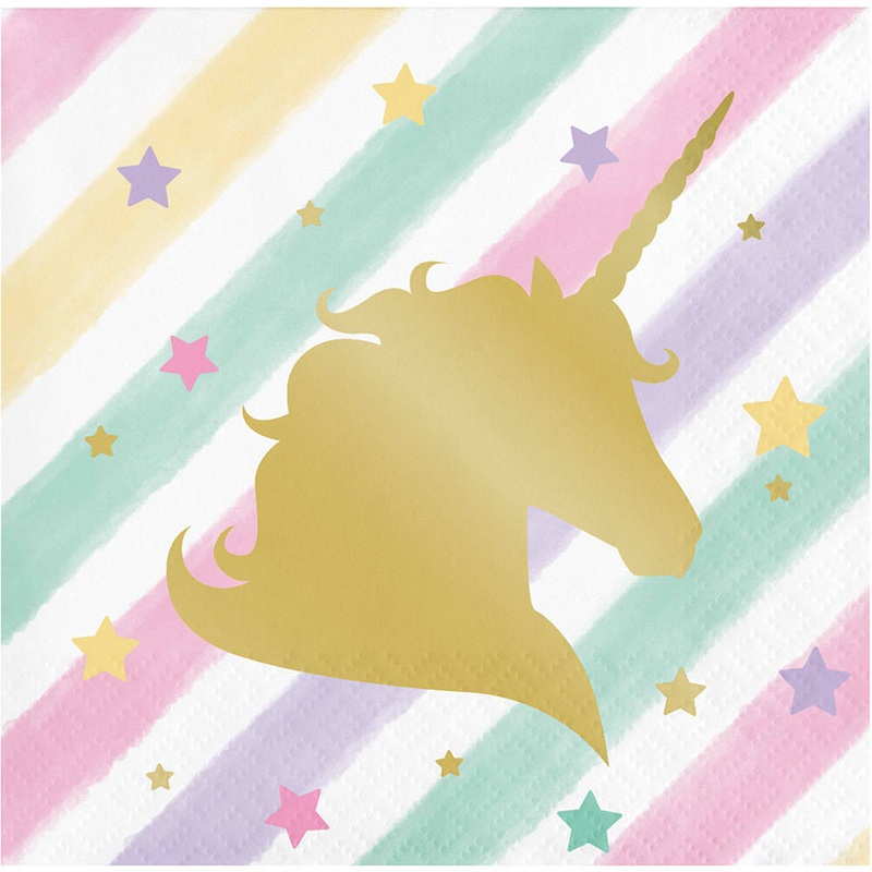 Unicorn Sparkle Beverage Napkins (16 ct)