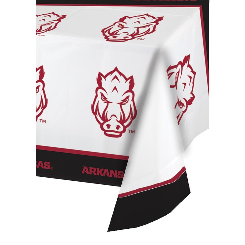 University of Arkansas Plastic Tablecover