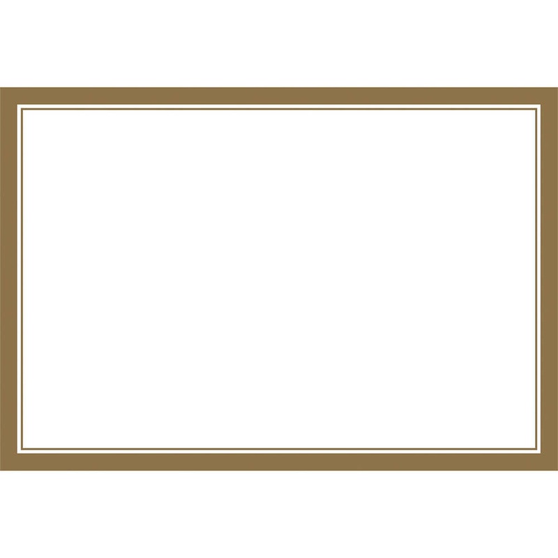 White w/Gold Trim Placemats (24 ct)