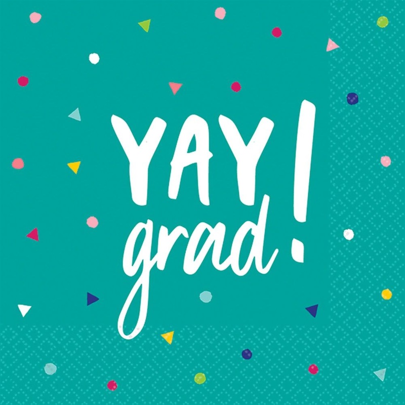 Yay Grad Paper Beverage Napkins (36 ct)
