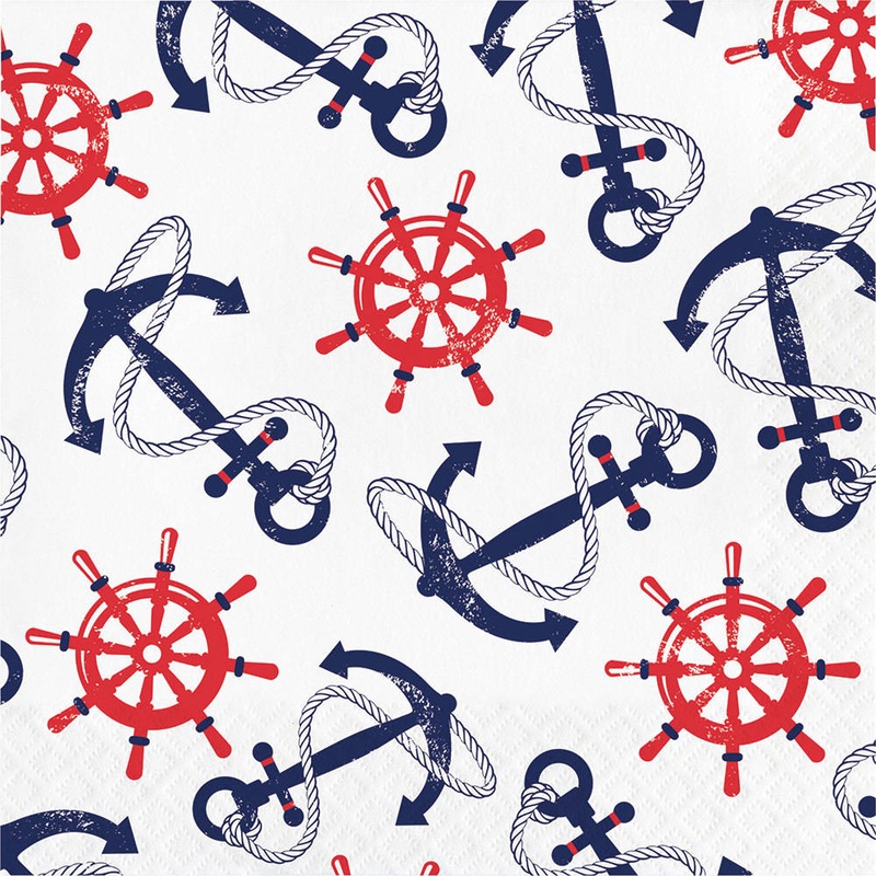 Anchors Away Luncheon Napkins (16 ct)