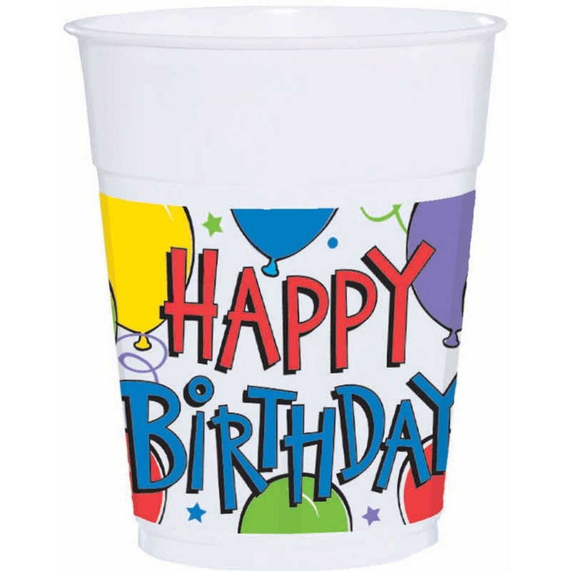 Balloon Fun 14oz Cups (50ct)