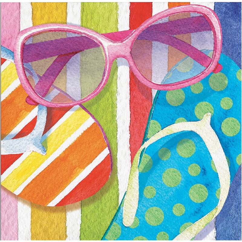 Beach Bliss Beverage Napkins (16 ct)