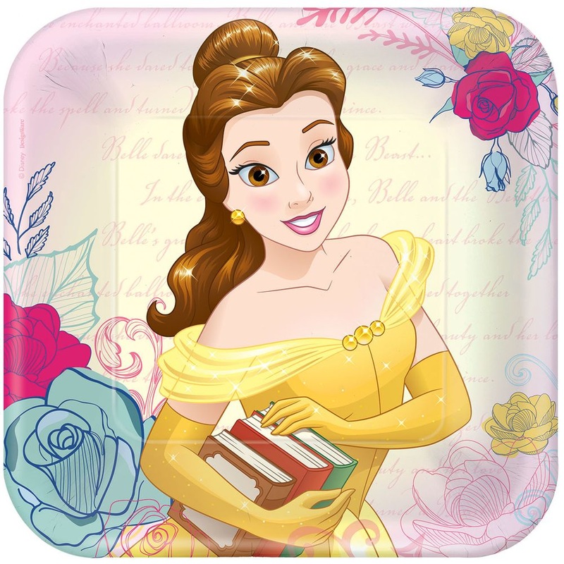 Beauty and the Beast Dinner Paper Plates (8 ct)