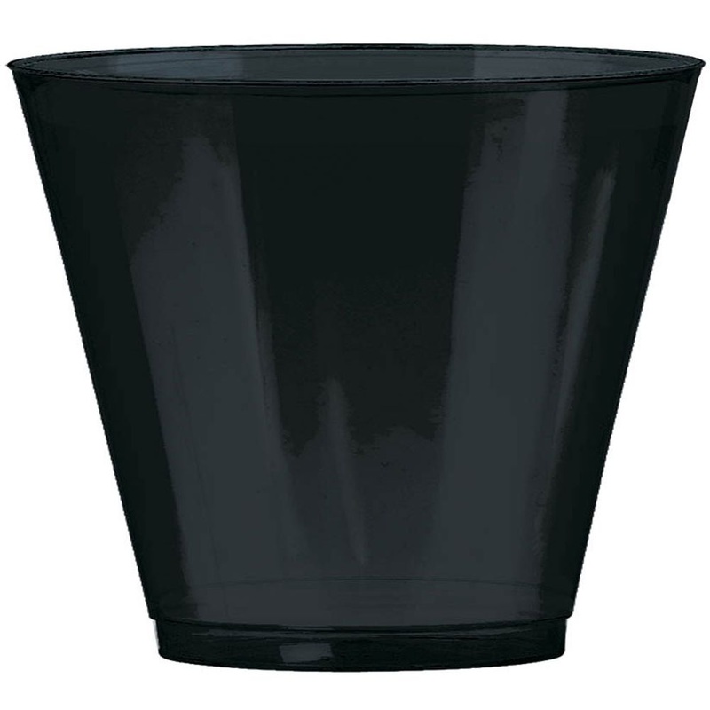 Black 9oz Plastic Tumblers (72ct)