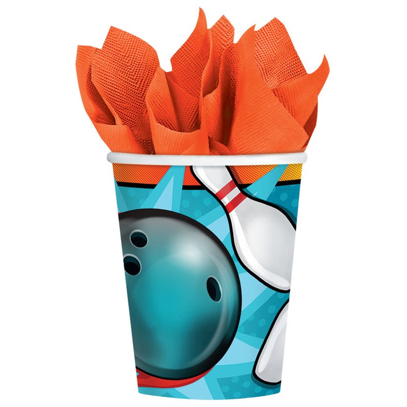 Bowling 9oz Paper Cups (8ct)