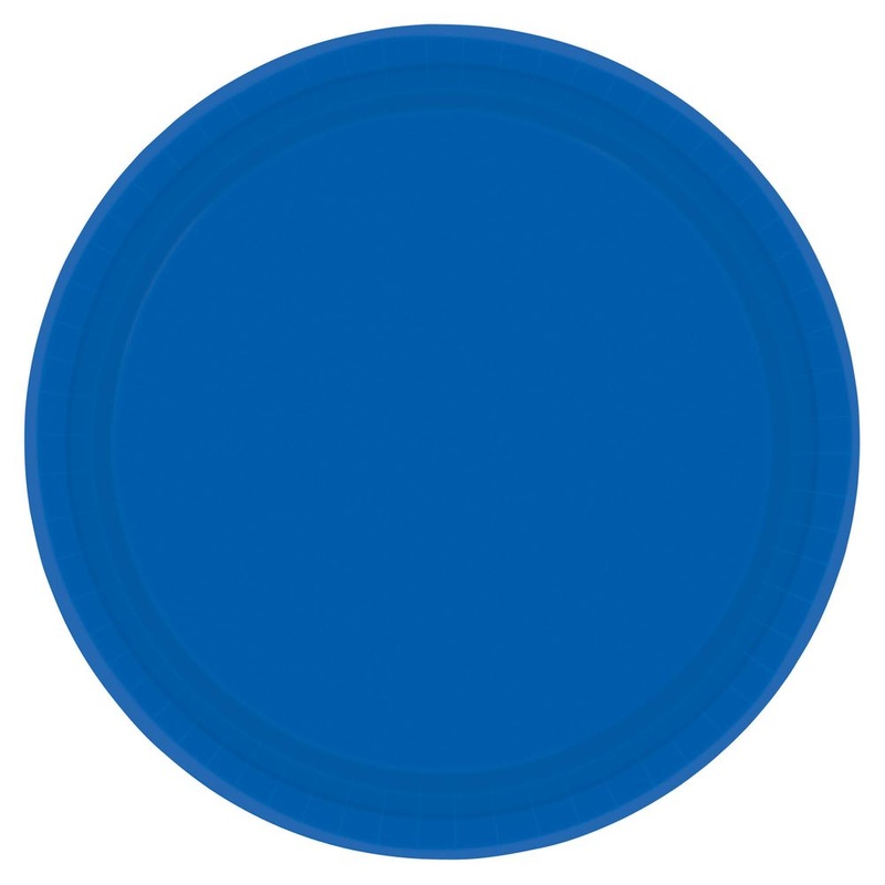 Bright Royal Blue Paper Banquet Plates (20ct)
